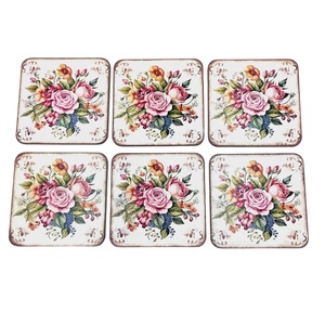 Suporturi  pahare buchet floral cu trandafiri  - casă & stil de viață - accesorii pentru echipamente de bucătărie - accesorii de servire - suporturi pahare - Artynos.ro
