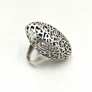 Inel masiv oval, model vintage, Inz002 - bijuterii - inele - inele rotunde - Artynos.ro