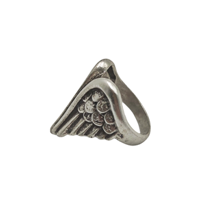   Inel metalic model aripi de inger, Inz036 - bijuterii - inele - inele figurate - Artynos.ro