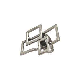 Inel metalic model dreptunghiuri, Inz038 - bijuterii - inele - inele figurate - Artynos.ro