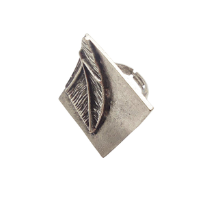 Inel metalic geometrie eleganta, Inz065 - bijuterii - inele - inele figurate - Artynos.ro