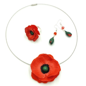 Set maci handmade- rafinament si culoare, 4483 - bijuterii - seturi de bijuterii - Artynos.ro