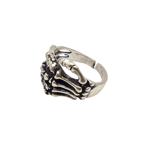 Inel reglabil din zamac, unisex, degete scheletice, Inz087 - bijuterii - inele - inele figurate - Artynos.ro