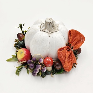 Aranjament decorativ cu bostanel ceramic rotund, 4537 - casă & stil de viață - accesorii pentru decorat casa - decorațiuni de masă și decorațiuni pentru rafturi  - boluri din ceramică, boluri decorative - Artynos.ro