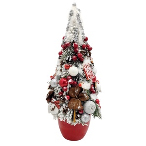 Bradut de Craciun in ghiveci rosu, 4550 - Artynos.ro