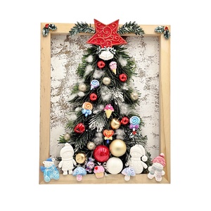 Decoratiune de Craciun in rama de lemn, 4563 - Artynos.ro