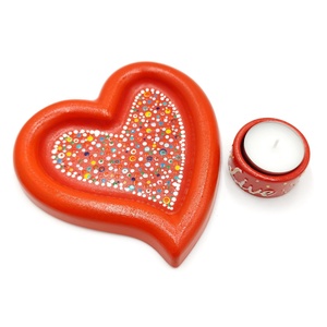 Set decorativ inima 1, 4570, Casa & Stil de viata, Seturi de cadou, Obiecte pictate, Turnare in gips, ARTYNOS