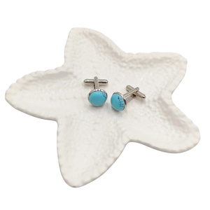 Butoni camasa cu turcoaz, unisex 4594 - Artynos.ro