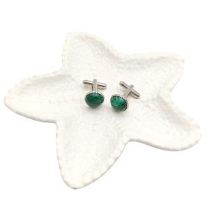 Butoni camasa cu malachit, unisex 4596 - Artynos.ro