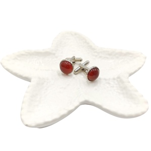 Butoni camasa cu agata rosie,  4605 - Artynos.ro