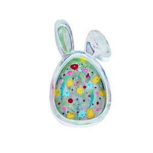 Platou decorativ iepuras/ ou multicolor cu urechiuse 4619 - Artynos.ro