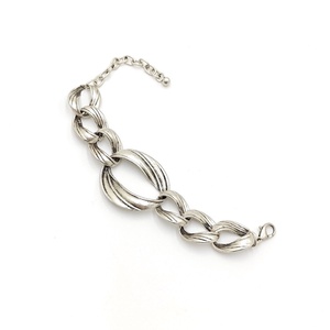 Bratara zamac tip lant cu piese mari, texturate Brz047 - Artynos.ro