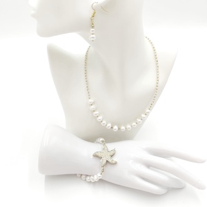 Set handmade din perle naturale si agat, 4703 - bijuterii - seturi de bijuterii - Artynos.ro