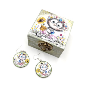 Set handmade Bufnita pe bicicleta, 4709 - Artynos.ro
