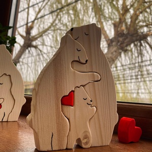 Decoratiune puzzle 3 Ursuleti - casă & stil de viață - accesorii pentru decorat casa - decorațiuni de masă și decorațiuni pentru rafturi  - decorațiuni de masă - Artynos.ro