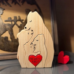 Decorațiune tip puzzle Ursuleți  - casă & stil de viață - accesorii pentru decorat casa - decorațiuni de masă și decorațiuni pentru rafturi  - decorațiuni de masă - Artynos.ro