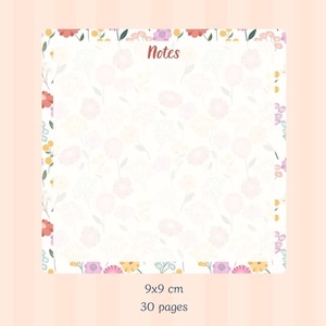 Flowers Memo Pad, Casa & Stil de viata, Produse de papetarie, Caiete si jurnale, Altele, ARTYNOS