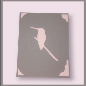 Felicitare 'Bird on a branch', Casă & Stil de viață, Papetărie de hârtie, Invitații, felicitări, Arta de hârtie, ARTYNOS