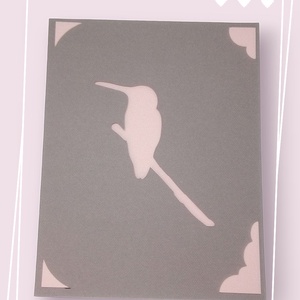 Felicitare 'Bird on a branch' - casă & stil de viață - papetărie de hârtie - invitații, felicitări - Artynos.ro