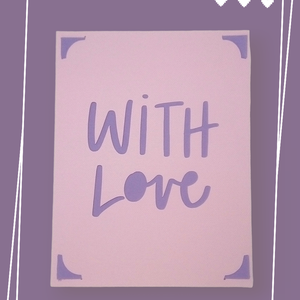 Felicitare 'With love' - casă & stil de viață - papetărie de hârtie - invitații, felicitări - Artynos.ro