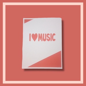 Felicitare 'I love music' - casă & stil de viață - papetărie de hârtie - invitații, felicitări - Artynos.ro