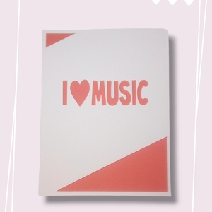 Felicitare 'I love music' - casă & stil de viață - papetărie de hârtie - invitații, felicitări - Artynos.ro
