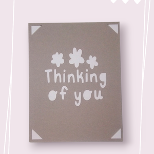 Felicitare 'Thinking of you' - casă & stil de viață - papetărie de hârtie - invitații, felicitări - Artynos.ro