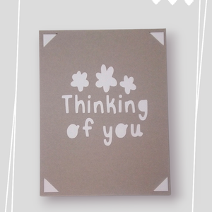 Felicitare 'Thinking of you', Casă & Stil de viață, Papetărie de hârtie, Invitații, felicitări, Arta de hârtie, ARTYNOS