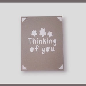 Felicitare 'Thinking of you' - casă & stil de viață - papetărie de hârtie - invitații, felicitări - Artynos.ro
