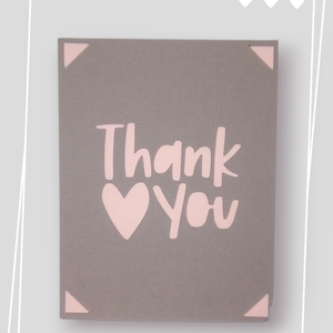 Felicitare 'Thank you', Casă & Stil de viață, Papetărie de hârtie, Invitații, felicitări, Arta de hârtie, ARTYNOS