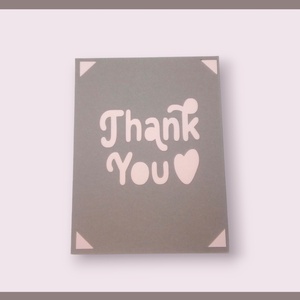 Felicitare 'Thank you' - casă & stil de viață - papetărie de hârtie - invitații, felicitări - Artynos.ro
