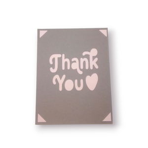 Felicitare 'Thank you' - casă & stil de viață - papetărie de hârtie - invitații, felicitări - Artynos.ro