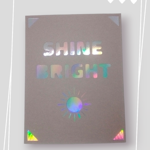 Felicitare 'Shine bright' - casă & stil de viață - papetărie de hârtie - invitații, felicitări - Artynos.ro