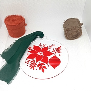 Ornament 'Mistletoe', Accesorii de Crăciun, Cadou tematic de Moș Crăciun, decorațiuni, Cadouri de Moș Crăciun, Decoupage, transfer și tehnici șervețel, ARTYNOS