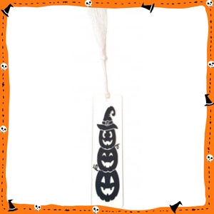 Semn de carte 'Halloween Pumpkins'', Casa & Stil de viata, Accesorii pentru decorat casa, Halloween - tot ce ai nevoie pentru petrecere!, Ornamente de Halloween, Decoupage, transfer si tehnici servetel, ARTYNOS