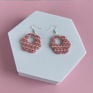 Cercei din lut polimeric ROSY CHEEKS #C0003 - bijuterii - cercei - cercei lungi - Artynos.ro