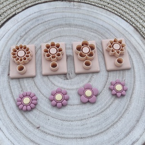 Set decupatoare / cuttere florale lut polimeric #0182-#0185 - accessorii și unelte - unelte, instrumente - unelte de tăiere - Artynos.ro