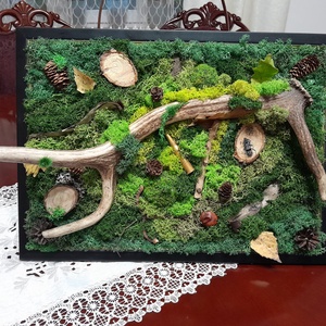 Trofeu mare, Casa & Stil de viata, Accesorii pentru decorat casa, Decoratiuni de pereti, decoratiuni suspendate, Decoratiuni cu licheni, , ARTYNOS