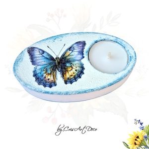 Suport decorativ pentru lumanare - fluturas 114608 - Artynos.ro