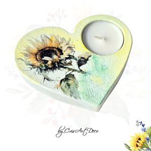 Suport decorativ pentru lumanare - floarea soarelui 114826 - Artynos.ro