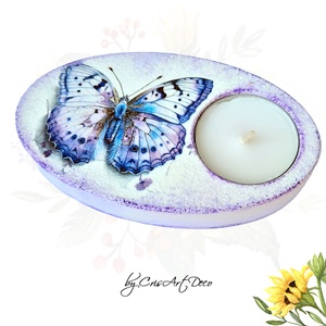 Suport decorativ pentru lumanare - fluturas 115850 - Artynos.ro