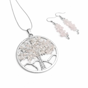 Set bijuterii Arborele Vietii cu Cuart Roz � 184348, Bijuterii, Seturi de bijuterii, Confectionarea bijuteriilor, ARTYNOS
