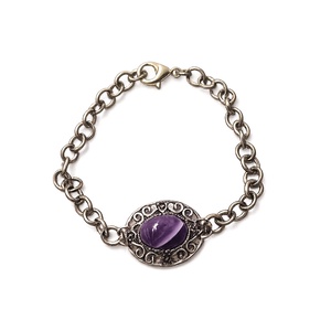 Bratara cu ametist 180600, Bijuterii, Bratari, Bratari din margele, Decoupage, transfer si tehnici servetel, ARTYNOS