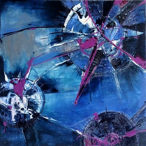 Tablou Spinner �  60�60 cm, canvas 3D, tehnica mixta � Dorothea Cailean - casă & stil de viață - decorațiuni de casă - decorațiuni de pereți - decorațiuni suspendate - Artynos.ro