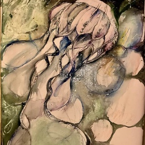 Tablou Meduza � 50x70 cm, canvas, tehnica mixta � Dorothea Cailean, Casa & Stil de viata, Decoratiuni de casa, Decoratiuni de pereti, Decoratiuni suspendate, Pictura, ARTYNOS