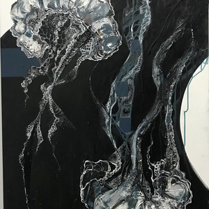 Tablou Meduze III � 80x120 cm, canvas, tehnica mixta � Dorothea Cailean - Artynos.ro