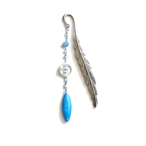 Semn de carte metalic cu accesorii inox si sidef � lotus � 084807 - Artynos.ro