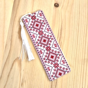 Semn de carte lemn cu model traditional 132009 - cărți și creații cu tematică muzicală, cadouri - semn de carte - Artynos.ro