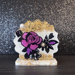 Suport pahar/Decoratiune artizanala din rasina realizata manual, Casa & Stil de viata, Decoratiuni de casa, Decoratiuni de masa si rafturi, Decoratiuni de masa, Altele, ARTYNOS