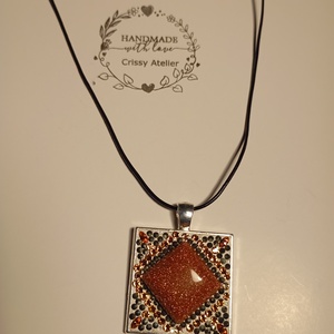 Pandantiv cu Piatra Soarelui 2 cm si marcasite 1,2 mm - Artynos.ro